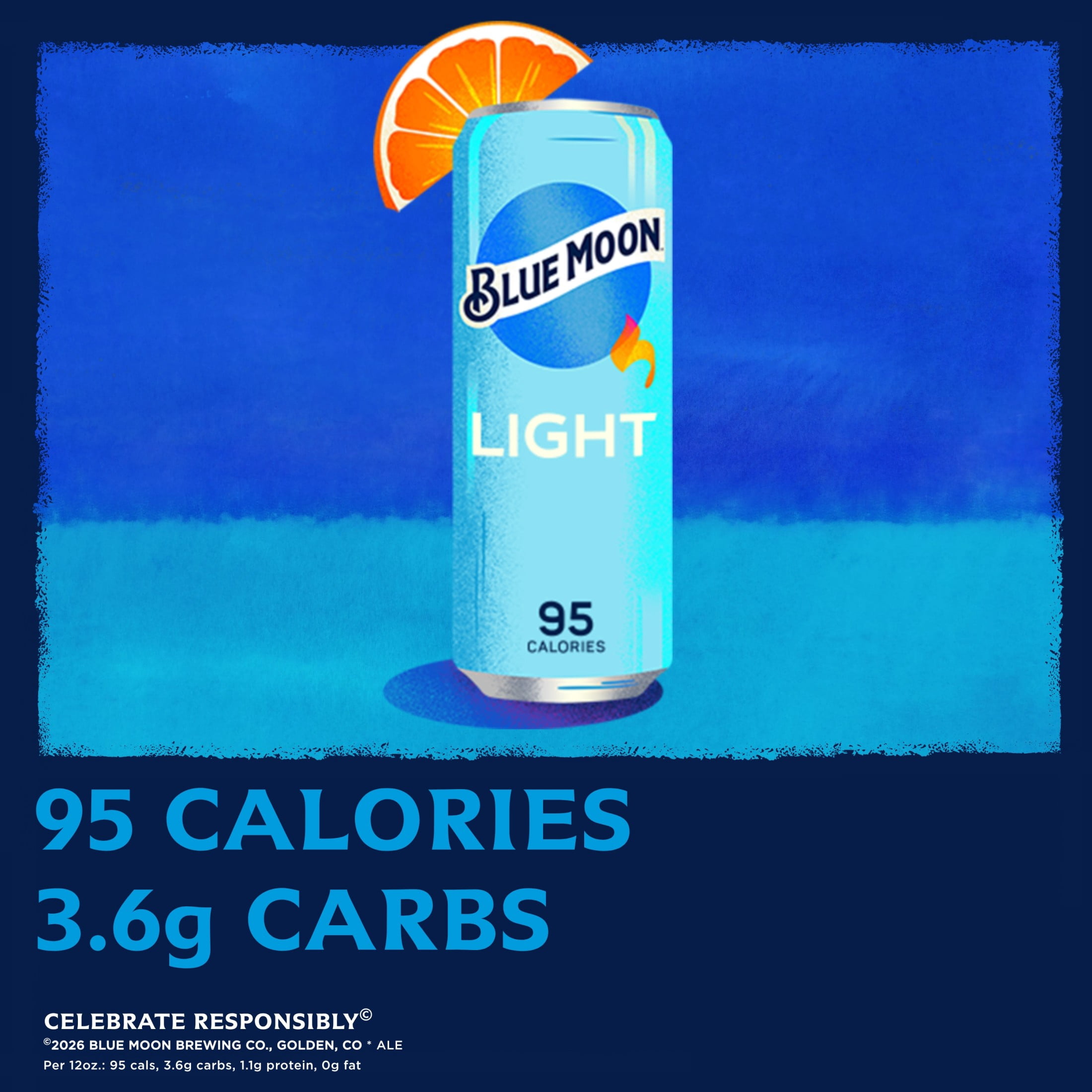 Blue Moon Light Craft Beer, 12 Pack, 12 fl oz Aluminum Cans, 4% ABV