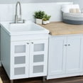 thumbnail image 2 of Laundry Sink with White Cabinet Chrome Finish Pull-Down Faucet, 2 of 5