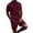 Wine, variant on Bovxnpu Men's Clothing Set 2 Piece Outfits Men Short Sleeve Button Collar Top Pocket Elastic Waist Beach Set