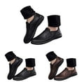 thumbnail image 5 of TIREOW Men's Leather Dress Walking Slip-on Shoes Comfortable Orthopedic Plantar Fasciitis Classic Lightweight Oxfords with Arch Support Business Loafers Footwear, 5 of 8
