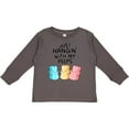 thumbnail image 3 of Inktastic Easter Just Hangin' with My Peeps Boys or Girls Long Sleeve Toddler T-Shirt, 3 of 5