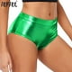 thumbnail image 2 of Braguitas brillantes para mujer, pantalones cortos, ropa de club para baile en barra, pantalones cortos metálicos para gimnasia, pantalones cortos para festivales de música, fiestas rave, 2 of 5