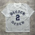 thumbnail image 4 of Camisetas de malla transpirable para hombres y mujeres, de manga corta, Y2K, de verano, modernas, deportivas, holgadas, para fitness, ropa informal para correr, 4 of 5