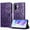 Darkpurple, variant on Case for Samsung Galaxy A36 5G with Credit Card Slot, PU Leather RFID Blocking Flip Wallet Phone Case Stand Shockproof Protective Back Cover for Samsung Galaxy A36 5G, Purple