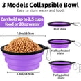 thumbnail image 4 of Collapsible Dog Bowls-2 Pack Large Size for Large/Medium Dogs, Pet Travel Water Bowl, Dogs Cat Portable Water Bowl, Dog Pet Feeding Watering Dish Outdoor Hiking Parking Traveling with 2 Carabiners, 4 of 14
