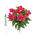 thumbnail image 2 of Decoraciones para San Valentín, adornos para San Valentín, regalos para San Valentín, decoraciones navideñas, flores artificiales de azalea e impatiens de 5 cabezas, flores artificiales de plástico., 2 of 5