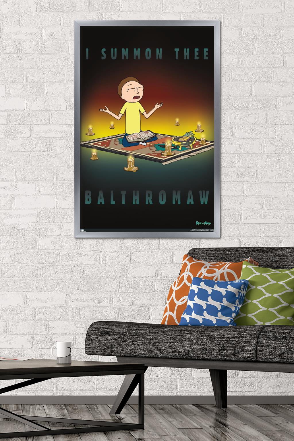 Rick And Morty - Balthromaw Wall Poster, 22.375" x 34", Framed