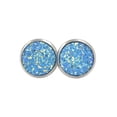 thumbnail image 1 of Pendientes Gotas para los oídos de acero inoxidable Galvanoplastia fina Superficie lisa Ligero Pendientes Magnífico regalo para boda Ropa, zapatos y accesorios Miscelánea Blanco azul brillante Qarigey AP009493-31B, 1 of 6