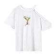 thumbnail image 1 of Camiseta de mujer de verano, ligera, sencilla, de ajuste regular, básica para viajes en la playa XL, 1 of 7
