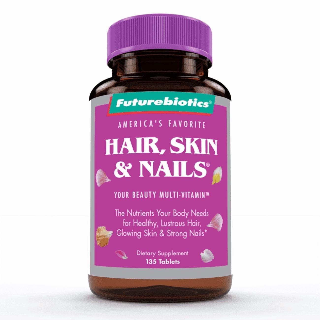 Futurebiotics Hair, Skin & Nails Beauty Multivitamin with Biotin, 135 Tablets
