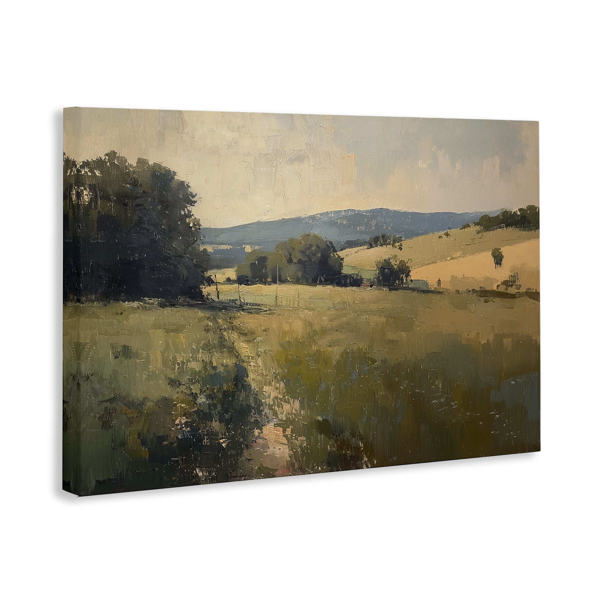 Stupell Industries Vast Country Landscape Landscape & Nature Painting Wrapped Canvas Art Print Wall Art, 24 x 16