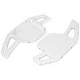 thumbnail image 3 of Pair Silver Tone Car Steering Wheel Shift Paddle Cover Shifter Extension Aluminum Alloy for Audi A3 A4L A5 A6 A7 A8 S5, 3 of 5