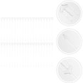 thumbnail image 4 of 100pcs Plastic Straight Head Floral Picks Cardette Card Holder Wedding Decoration for Gift Cards Photos Floral Arrangement Labels Decor 31cm Transparent, 4 of 8