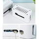 thumbnail image 3 of Caja de cables Caja de enchufe Caja de almacenamiento para colector de cables Cajas de cables Cajas de cables Caja de gestión de cables Caja organizadora de cables para adaptador de cable Tiras de conexión 28,8 x 13,6 x 14 cm-Blanco- brillar Electrónica, 3 of 5