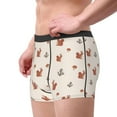 thumbnail image 2 of Yiaed Cute Squirrel Print Men's Soft Cotton Boxer Shorts Breathable Boxers Underwear Moisture-Wicking Underwear Stretch Boxer Briefs for Man-Large, 2 of 5