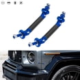 thumbnail image 1 of Xotic Tech 2pcs 45mm Car Adjustable Front Rear Bumper Lip Splitter Trunk Corner Edge Fender Hatch Lid Body Panel Fixed Lock Bar Support Strut Tie Rod Fastener Lever Universal Kit, Carbon Fiber Blue, 1 of 8