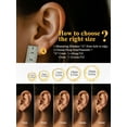 thumbnail image 5 of U7 Stainless Steel Huggie Small Hoop Earrings for Men Women Cartilage Ear 7MM Hypoallergenic Gold Plated Tiny Hoops Gift for Christmas, 5 of 7