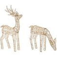 thumbnail image 5 of Northlight LED Lighted Twinkle Mesh Reindeer Outdoor Christmas Decoration - 37" - Set of 2, 5 of 9