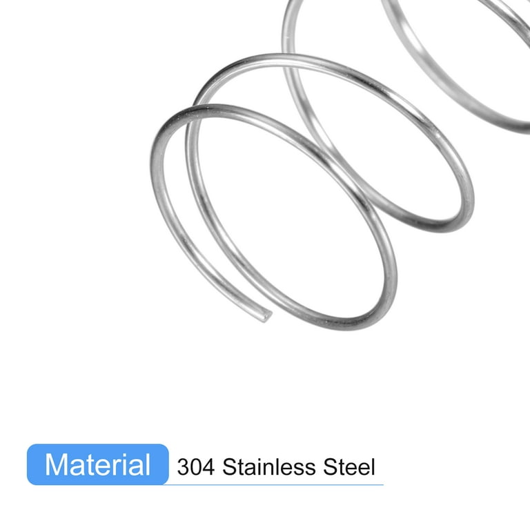 5mm OD 50mm Long Compression Springs 5-Pack Compression Springs - 50mm ...