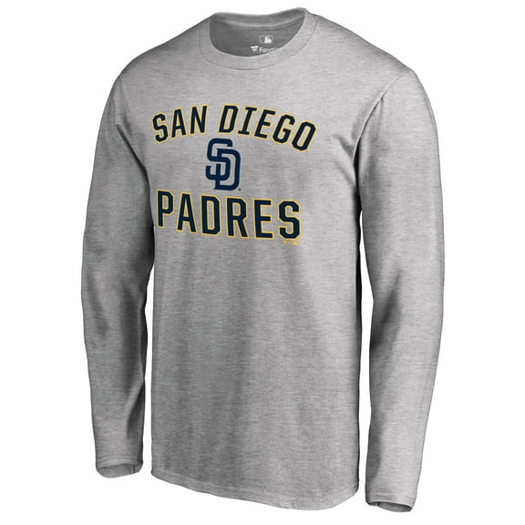Men's Ash San Diego Padres Victory Arch Long Sleeve T-Shirt