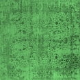 thumbnail image 1 of Ahgly Company Indoor Square Oriental Emerald Green Industrial Area Rugs, 4' Square, 1 of 4