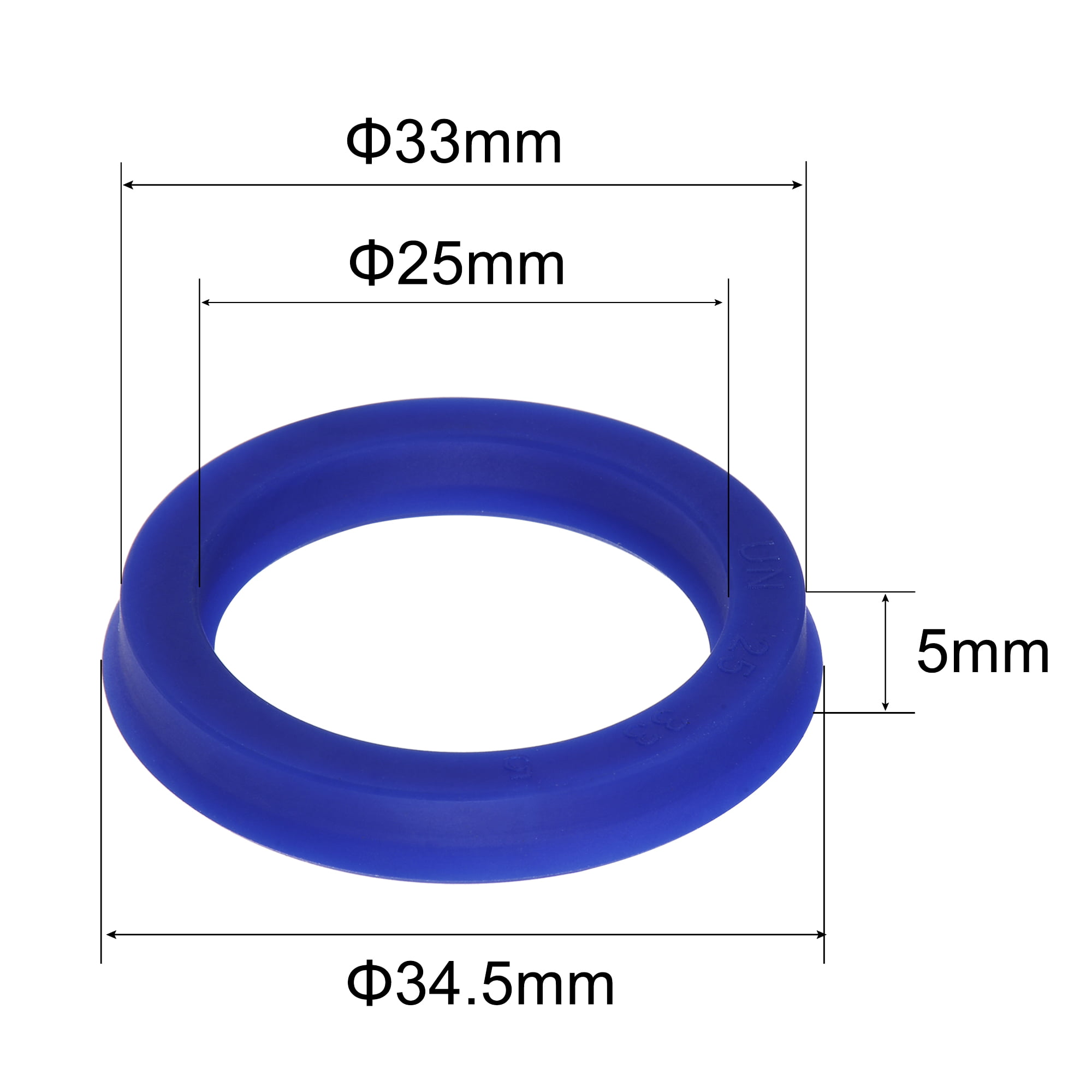 Hydraulic ram seal u seal rod working 25mm rod od size variations in listing 