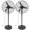 22 Inch, variant on 2 Pack 22 Inch Oscillating Pedestal Fans, 7500 CFM High Velocity Heavy Duty Floor Stand Fan with 3 Speeds, Copper Motor Commercial Standing Cooling for Garage Warehouse Workshop, Black