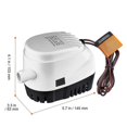 thumbnail image 2 of Bilge Pump, 750GPH 12V Automatic Submersible Boat Bilge Water Pump with Float Switch, 0.7" Outlet Diameter, Small Boat Bilge Pump, 2 of 5