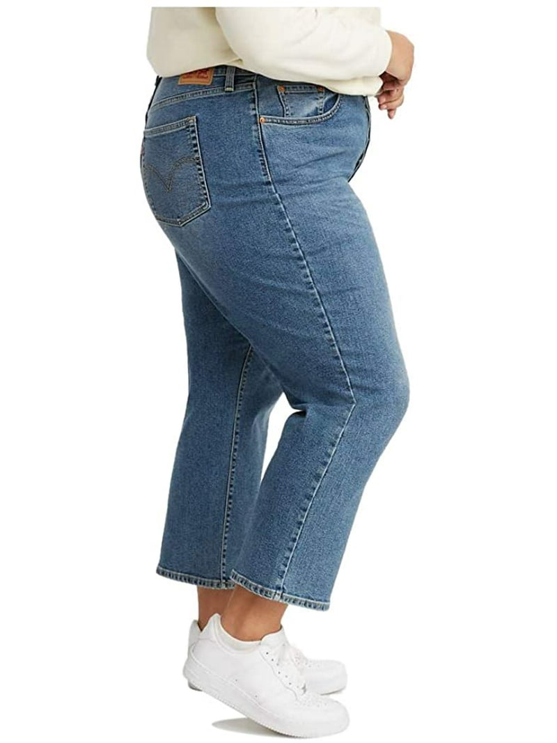 Levis Womens Plus-Size Ultra High Rise Ribcage Straight Ankle