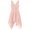 Pink, variant on Alvivi Kids Flower Girls V Neck Sleeveless Formal Dress Wedding Bridesmaid Gown 6-16