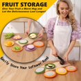 thumbnail image 2 of 4-Piece Airtight Food Storage Containers Set – Avocado Saver, Onion Keeper, Silicone Kitchen Organizers for Fridge, Reusable & Leak-Proof to Lock in Freshness, 2 of 7