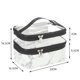 thumbnail image 1 of Bolsas de maquillaje Bolsas de maquillaje de viaje de doble capa Organizador de maquillaje Bolsas de aseo (mármol blanco), 1 of 4