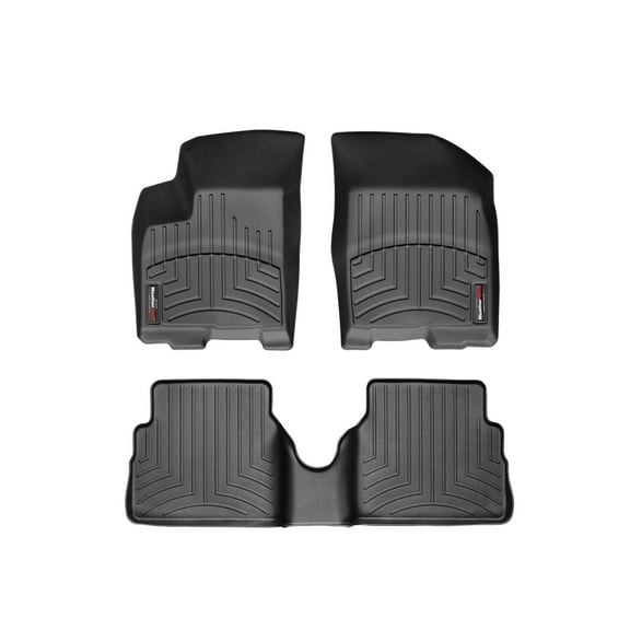 WeatherTech Custom Fit FloorLiners compatible with Aveo, G3 - 1st & 2nd Row, Black