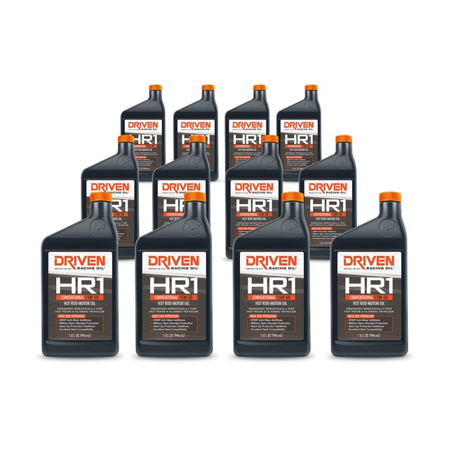 Driven Racing Oil HR1 Huile de Moteur Conventionnelle 15w-50 - Formulée pour des Applications Classiques et de Course. Idéale pour les Moteurs à Longue Course Et/ou à Haute Compression. (12 Pintes)