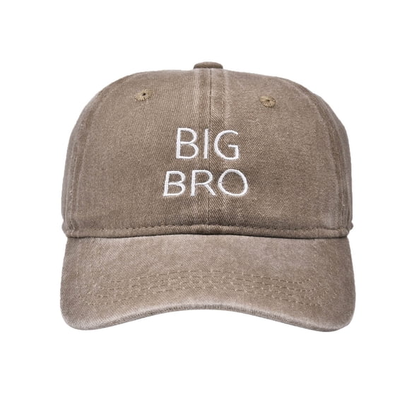 HNMKIU Kids Baseball Cap With Embroidered Letters All Season Outdoor Sun Adjustable Washed Hat For Boys And Girls Khaki,1-8 Years
