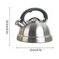 Dolsrinksys Stovetop Tea Kettle, 3.2Qt FoodGrade 304 Stainless Steel