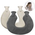 thumbnail image 2 of 1L U-shaped Neck Rubber Odorless Hot Water Bottle with Fleece Cover and Lid Hot Compress, Shoulder Warmer and Neck Protector, Water Injection Rubber Hot Water Bottle, 2 of 9