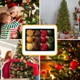 thumbnail image 6 of Kbndieu Yellow Christmas Ornaments for Christmas Tree Decorations, 12PCS 3.14inch Cloth Christmas Balls Shatterproof Christmas Tree Ornaments Hanging Decorations Set, 6 of 6