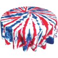 thumbnail image 2 of Independence Tie Dye Print Round Tablecloth 60 Inch, Water Resistant Spill Proof Washable Polyester Table Cloth,for Outdoor Picnic, Ktchen and Holiday Dinner, 2 of 8