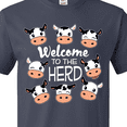 thumbnail image 4 of Inktastic Welcome to the Herd with Cute Black and White Holstein Cows T-Shirt, 4 of 5