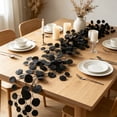 thumbnail image 4 of AYktou 6.7 Ft Halloween Garland, Artificial Hanging Eucalyptus Leaves Vine Twigs, Black Leave Fall Garland Faux Plants Table Decor Vines for Indoor Outdoor Backdrop Fireplace Christmas Party Decor, 4 of 6