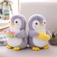 thumbnail image 5 of Surakey Penguin Stuffed Animal 9.84" Gray, 5 of 10