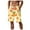 Khaki, variant on Mens Summer Digital 3D Pineapple Printed Shorts Elasticated Waisted Beach Pants Mens Swim Trunks Yellow XXL