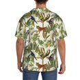 thumbnail image 4 of Zufioo Jungle Animals Print Mens Button Down Short Sleeve Shirt,Classic Plaid Shirt,Mens Accessories Fashion Shirt-XX-Large, 4 of 6