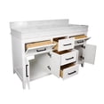 thumbnail image 6 of Kensington 60" Double Bathroom Vanity with White Cabinet and Engineered Marble Countertop, 6 of 6