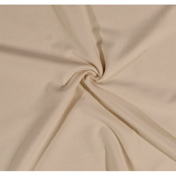 Organic Cotton Knit Off-White/Cream 54" Wide Jersey Knit Fabric by the Yard (4845P-10G)