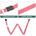 thumbnail image 3 of Uxcell 2 Pcs Correas de Equipaje para Maletas de 20-30 Pulgadas, Correa de Conector de Equipaje Ajustable con Hebilla de Contraseña y Etiqueta para Maleta de Viaje, Rosa, 3 of 7