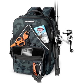 bets fishing tackle bags hiking KastKing Bait Boss Backpack with Rod Holders 4 Tackle Boxes Grass Green [Convenient Design for Fishing] Beyond Fishing Tackle Bag -