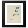 thumbnail image 2 of Odilon Redon 12x14 Black Modern Framed Museum Art Print Titled - Five Butterflies (C. 1912), 2 of 5
