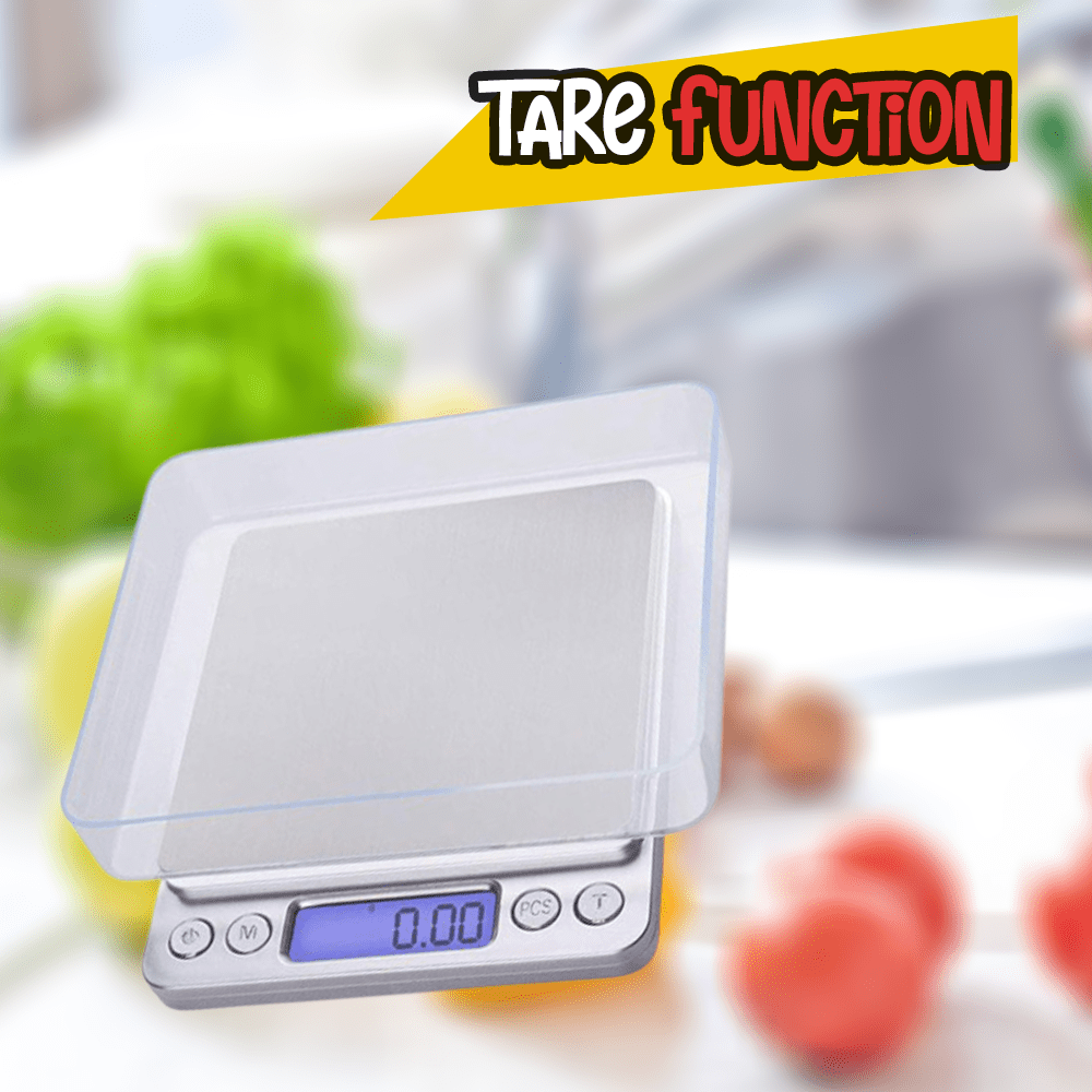 5Core DIGITAL Food Diet kitchen Scale 5kg/11Lbs Accuracy Tough Screen Silver Top 